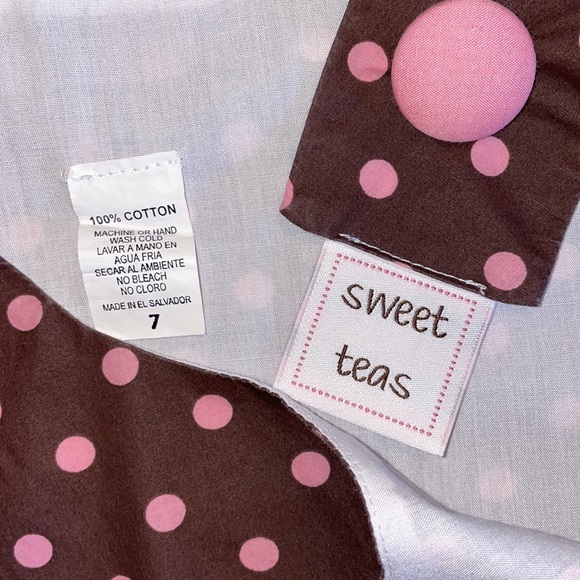 Girls Boutique Pink Polka Dot Monogram J Ruffle Pants Set With Custom Bow - Picture 8 of 8